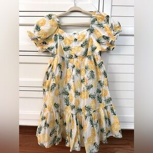 Janie and Jack tropical/pineapple print dress size 7